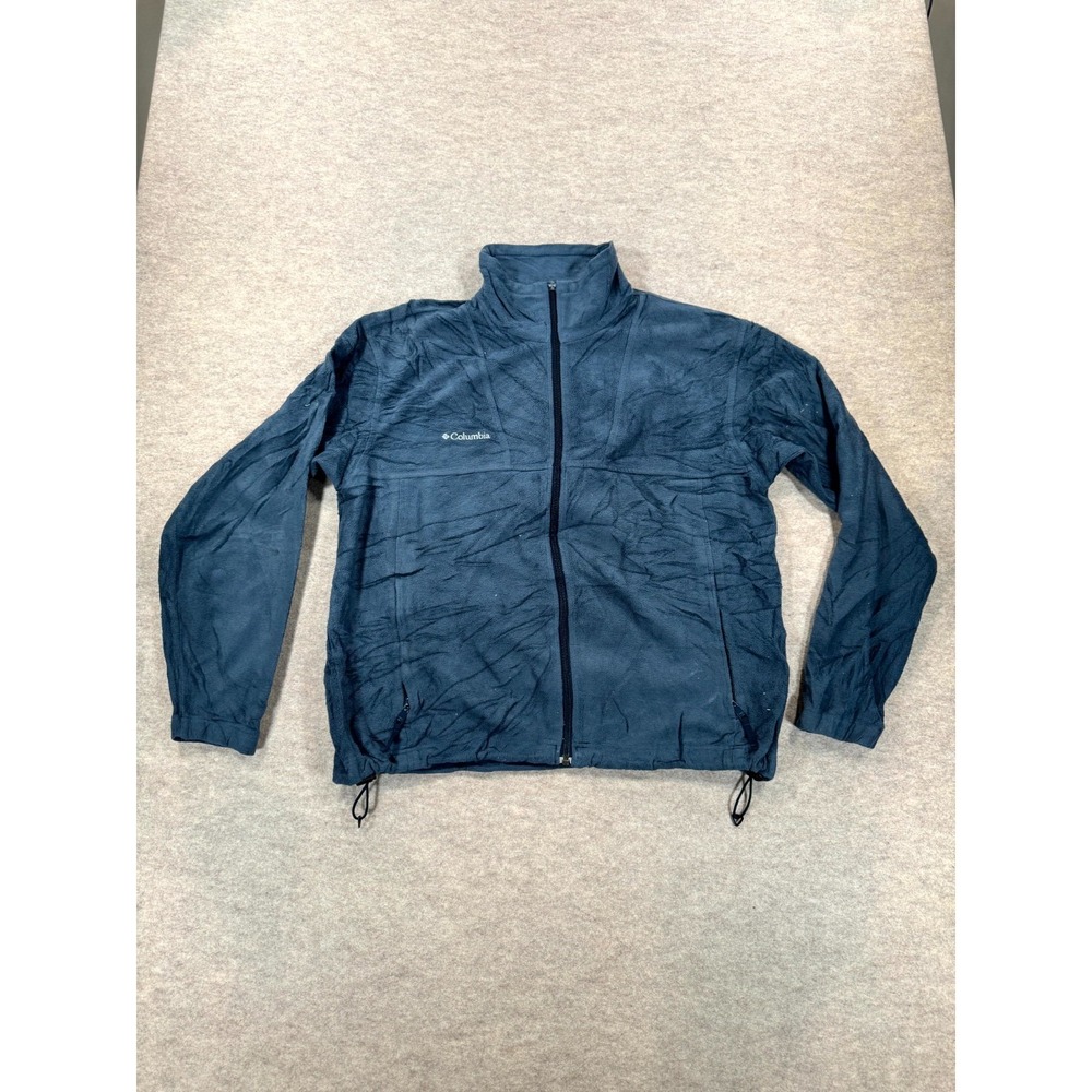 Columbia Sportswear Company Jacket Mens L Slate Blue Fleece Long Sleeve Full Zip